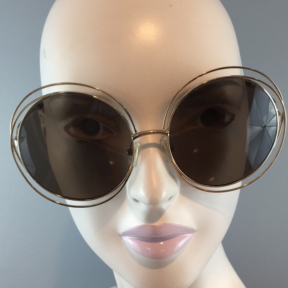 Chloe Accessories - Chloe Carlina Wire Frame Sunglasses Made in Italy